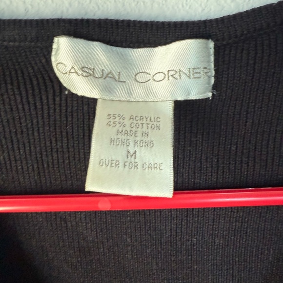 Casual Corner Black Wrap Tank Top - Picture 2 of 3